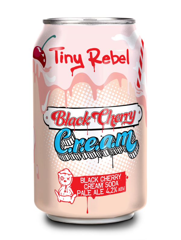 Tiny Rebel Black Cherry C.R.E.A.M - Black Cherry Cream Soda 4.2%