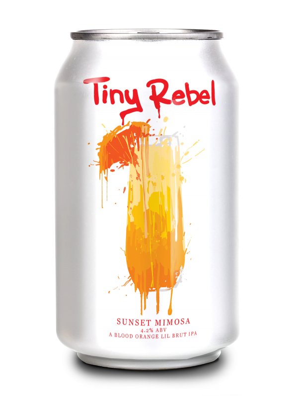 Tiny Rebel Sunset Mimosa - A Blood Orange Brut IPA 4.2%